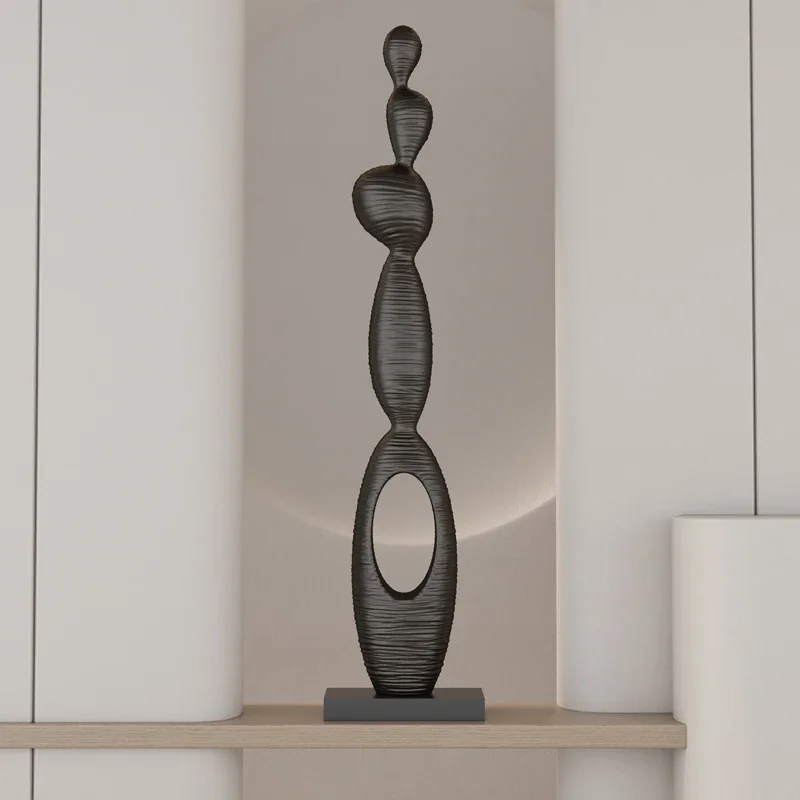 Creative Abstract Art Sculpture Slender Vertical Ornament,Living Room Foyer TV Cabinet Hotel Floor Soft Decoration Customized