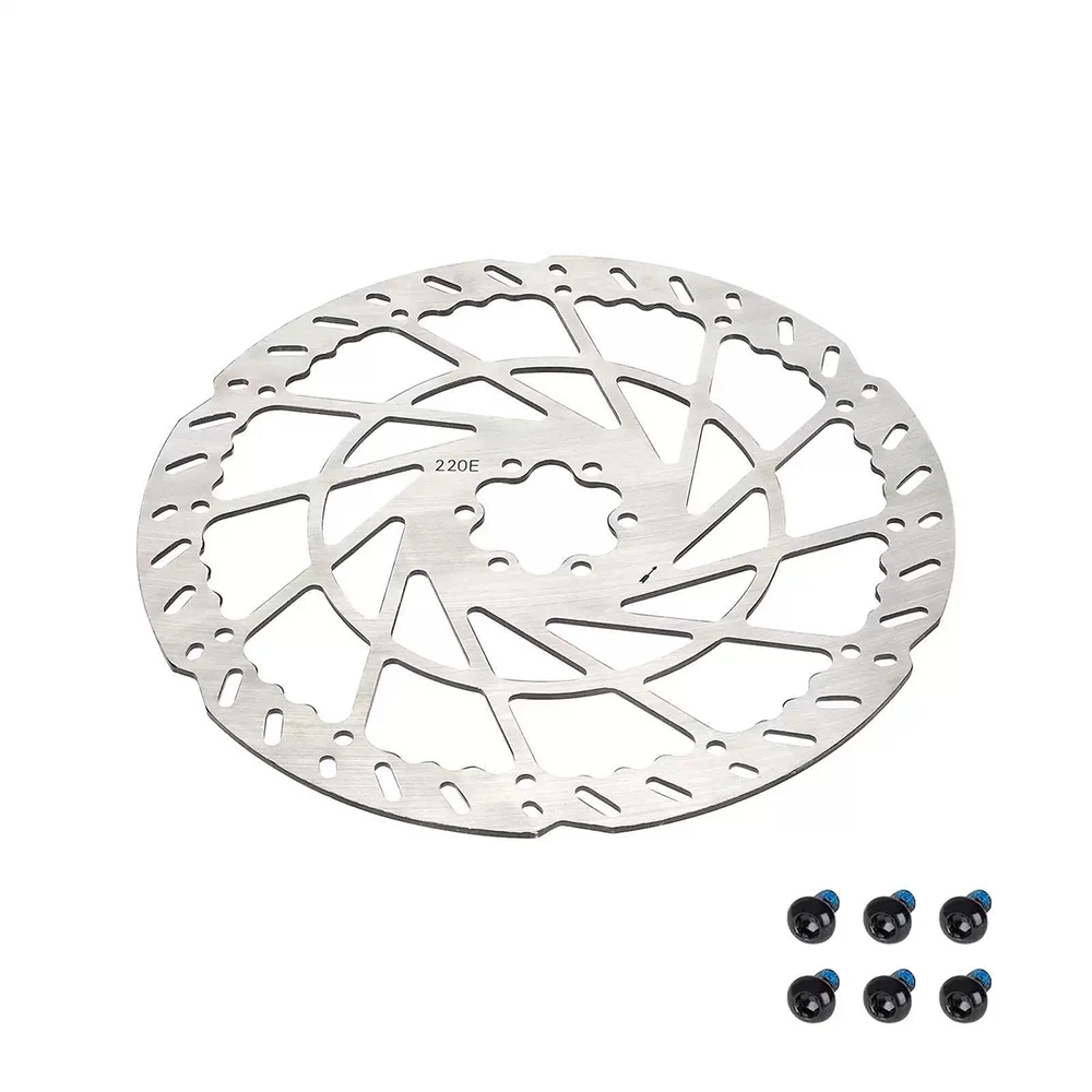 MTB E-Bike 2.3mm Disc Brake Rotor Thicken 140mm160mm 180mm 203mm 220mm H23 Super Rigidity 6 Bolt Stainless Steel Bike VS HS2 2mm