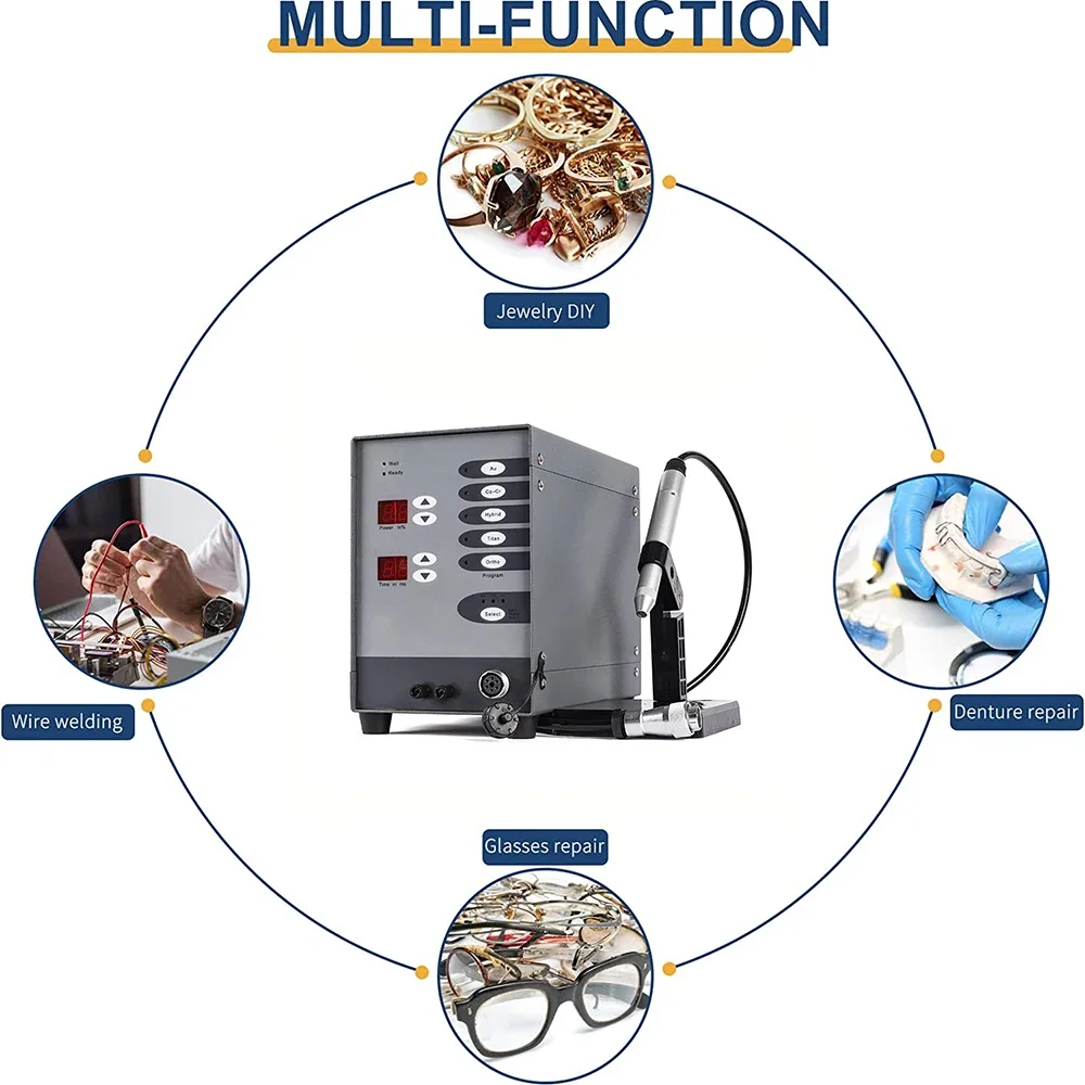 150A Jewelry Stainless Steel Spot La ser Welding Machine Automatic CNC Handheld Pulse TIG Welding Machine For Welding Jewelry
