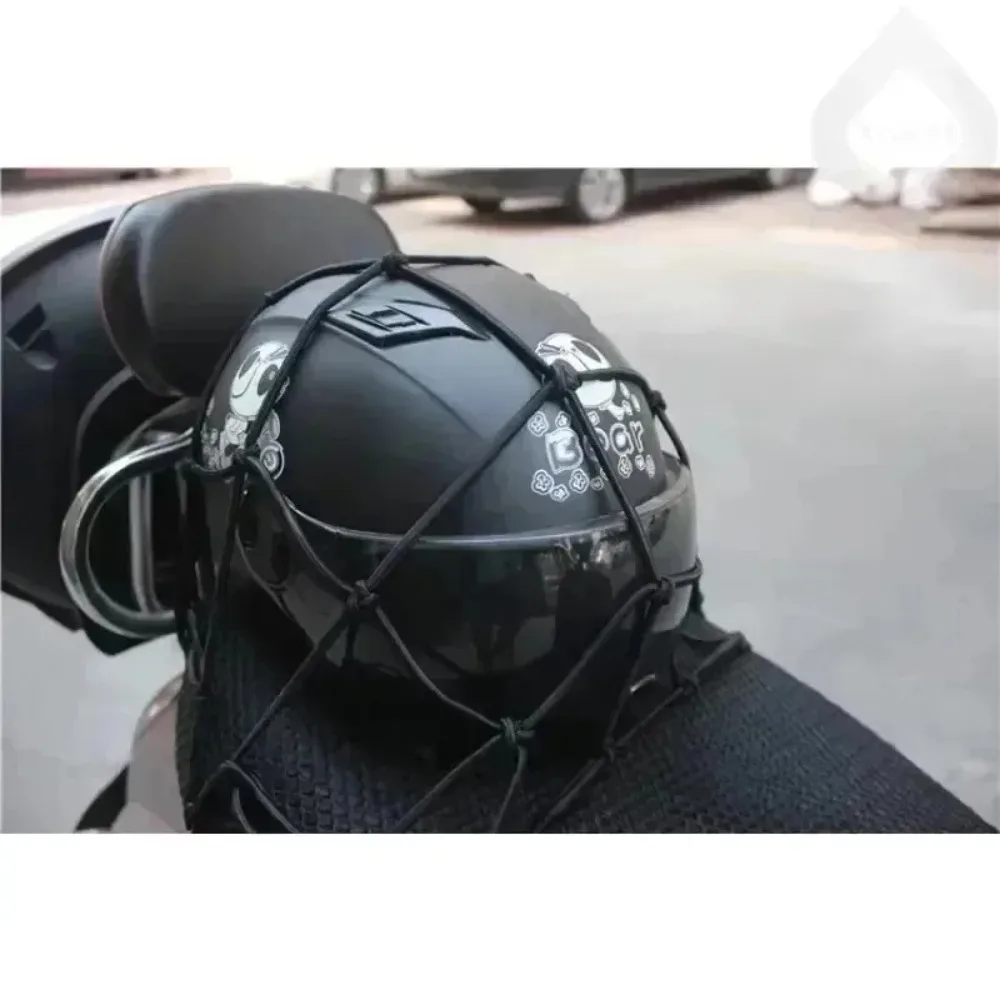 

40*40cm Adjustable Hook Heavy Duty Elastic Motorcycle Luggage Net Helmet Rack Fuel Tank Net
