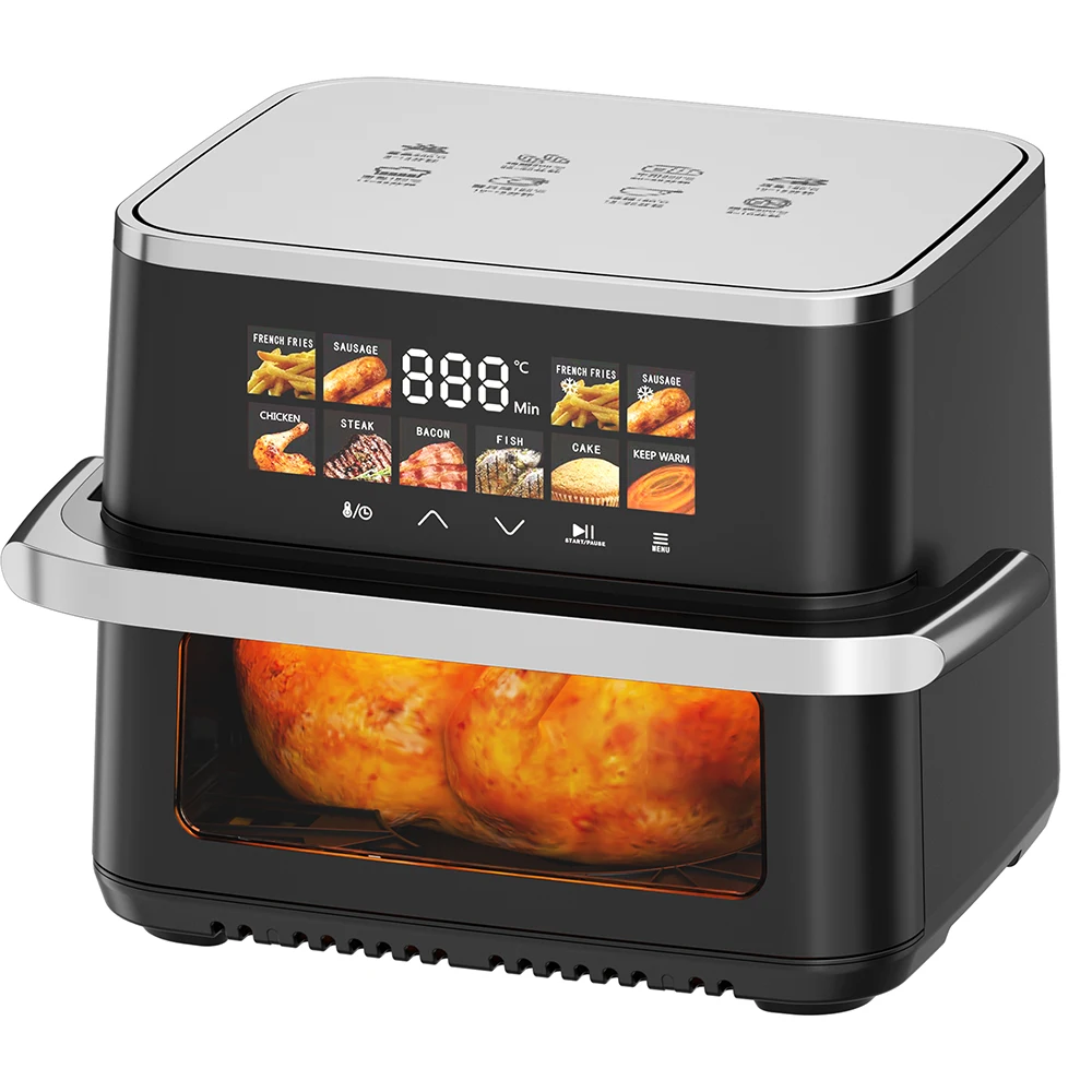 

2026 New Model Multi-functionalHot Selling 10L Large Capacity Smart Digital Dual Air Fryer Oven Stainless Steel for Household Co