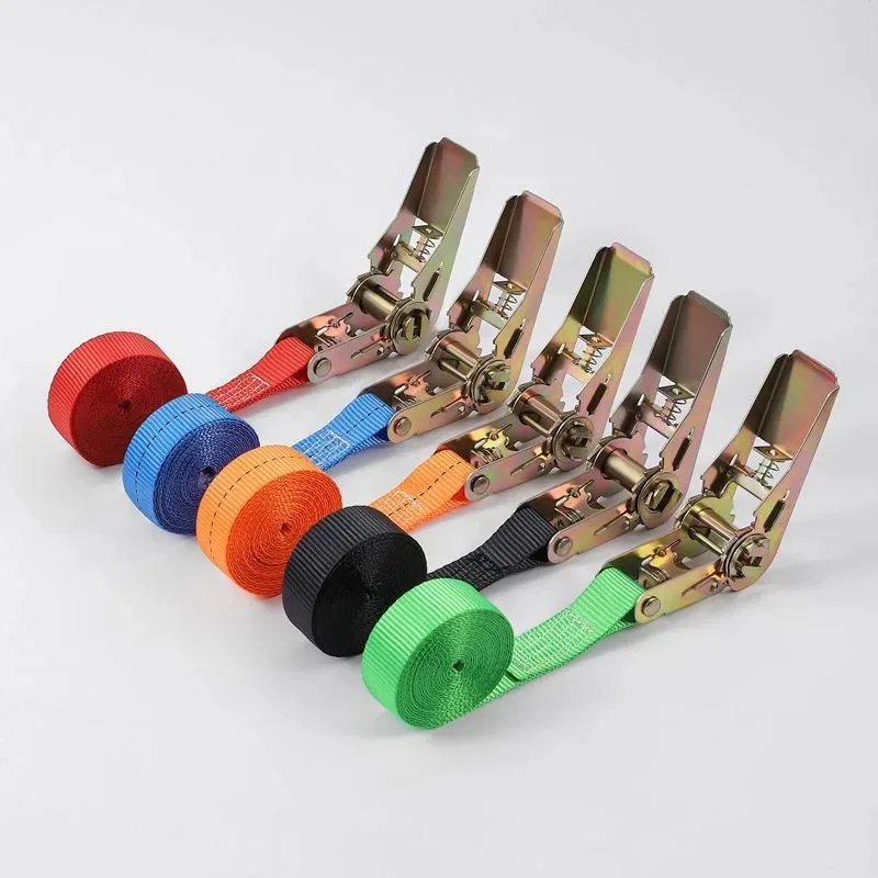 Tensioner1m/3m/5m Freight Car Fixed Tightener Tighten Rope for Luggage Goods Transportation Outdoor Camping Cargo Strap Ratchet view 3