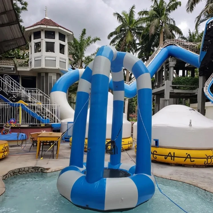 Single Person Outdoor Inflatable PVC Bungee Jumping Castle Playground Sport Game Equipment on Salepromote sales