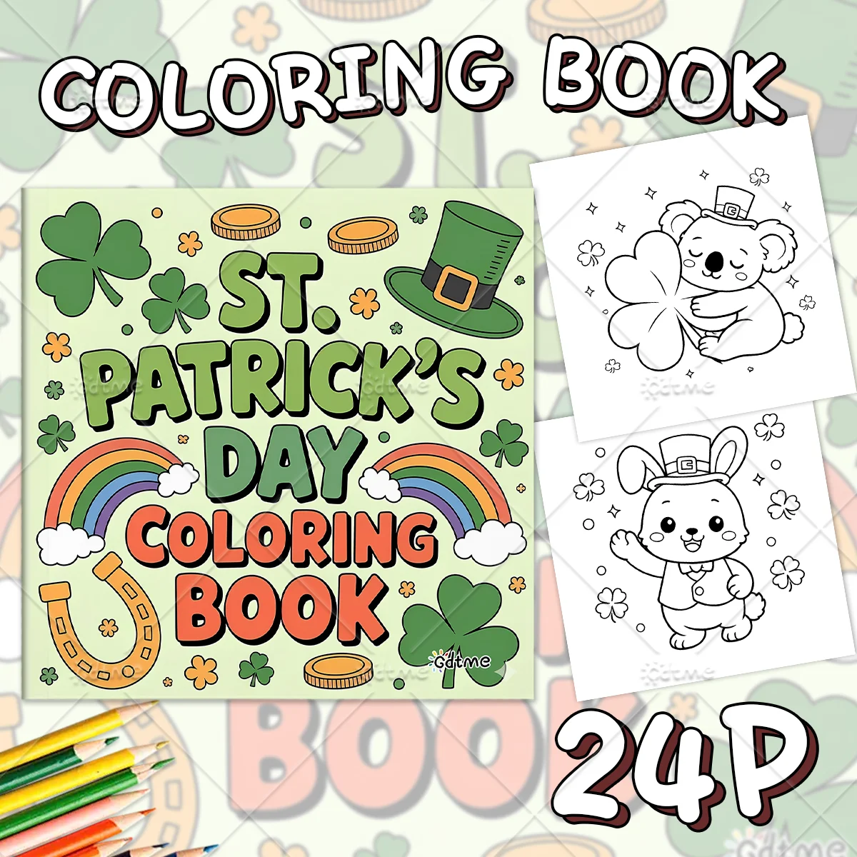 St. Patrick's Dag  Coloring Book for Adults Featuring Cute Cozy Daily Activities for Relaxation (Cozy Spaces Coloring)