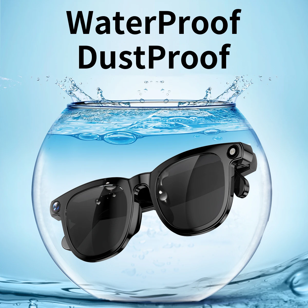 New HD AI Shooting Smart Glasses CY01 800W Camera Bluetooth Music Calling AI Dialog Recognition Voice Assistant Smart Glasses