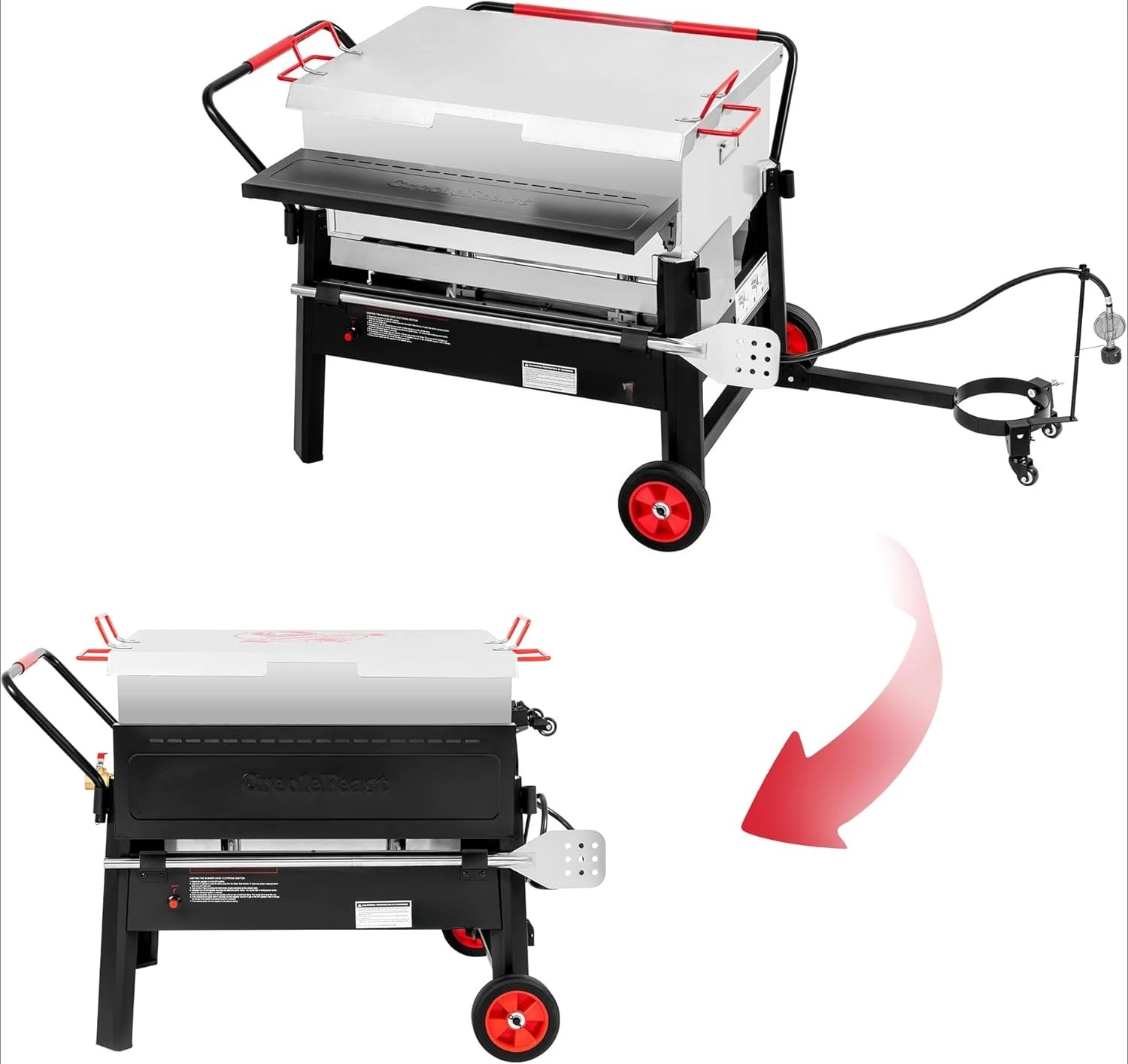 

CFB2001 150 QT Crawfish Boiler, Outdoor Double Sack Propane Gas Cooker with Folding Cylinder Mounting Bracket