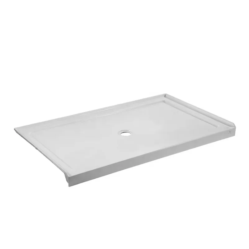 

JC modern ISO9001 certified non-slip white acrylic rectangular linear drainage shower bottom basin