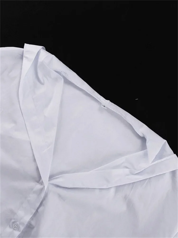 2025 New Fashion Commute Hoodie Shirts For Women Cardigan Long Sleeve Patchwork Elegant Inner Streetwear Female White Shirts Top