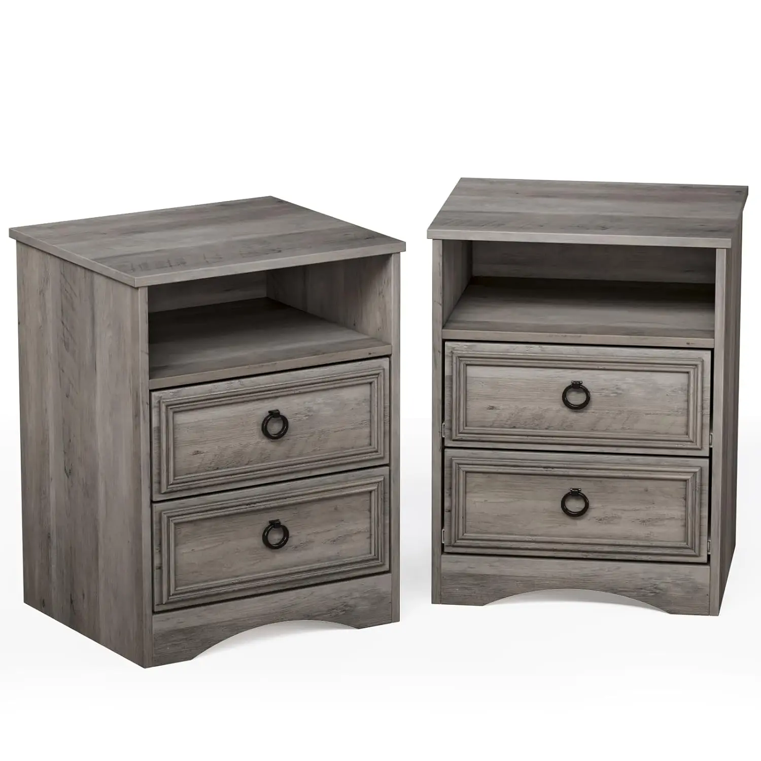 Nightstand with 2 Drawers, 18