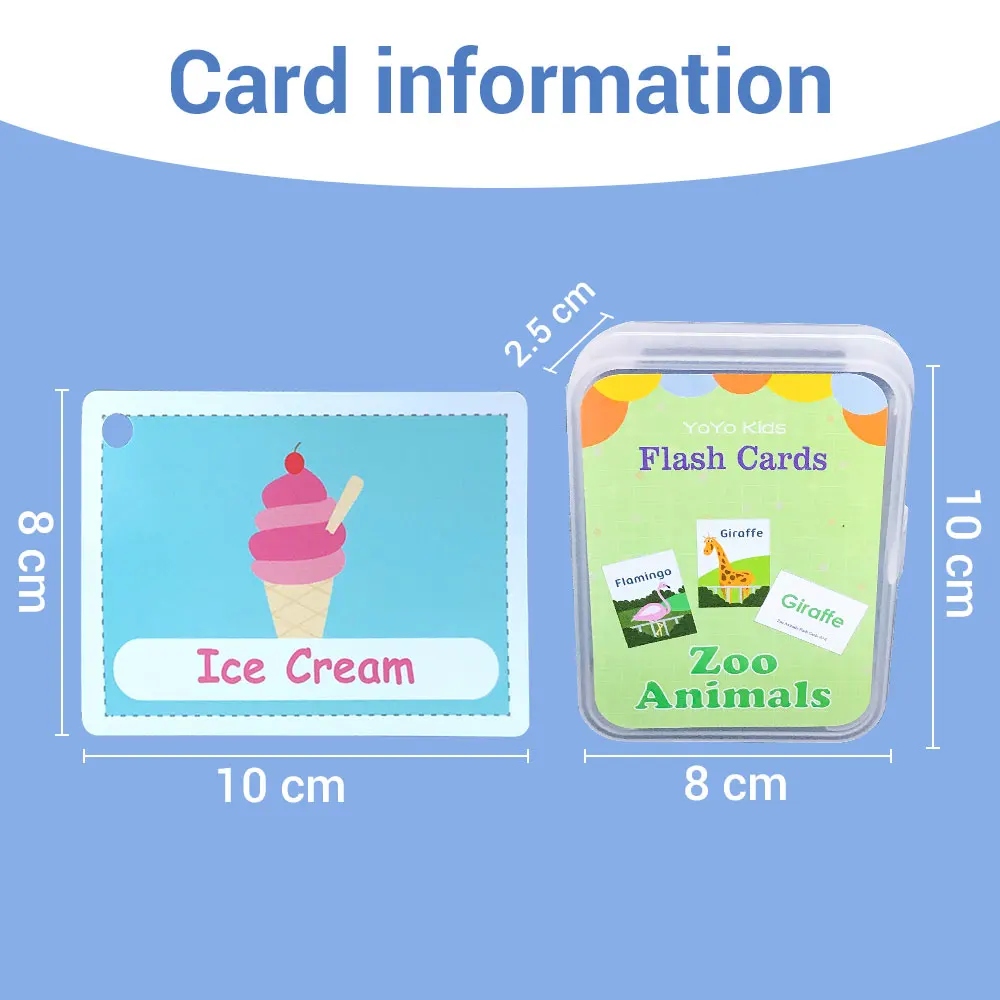 Parole inglesi apprendimento flashcard per bambini 3-6 anni lettura di carte illuministiche giocattoli educativi sussidi didattici Montessori