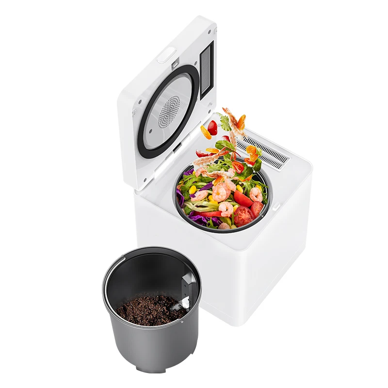 Smart Electric Automatic App-controlled 2.5L Eco-friendly Household Kitchen Composter Machine Batch Processing Stainless Steel