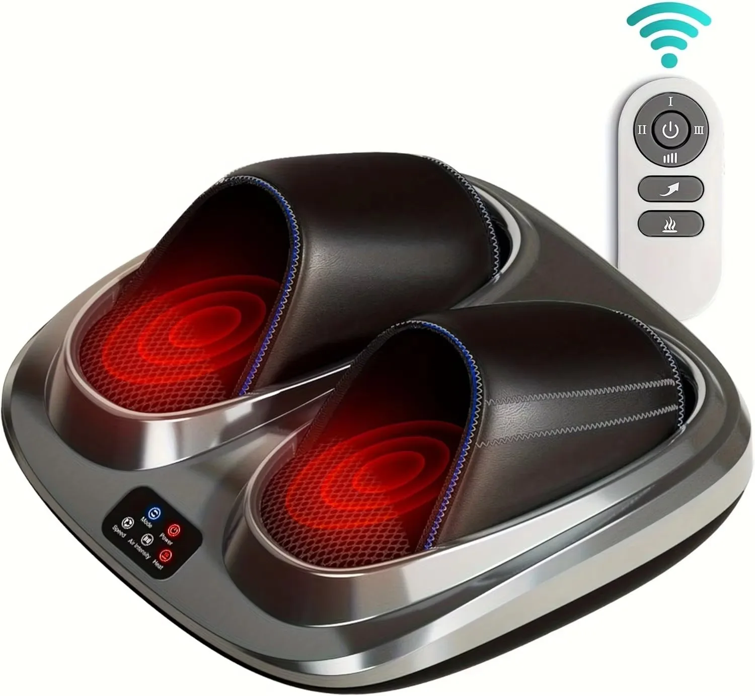 

3D Shiatsu Foot Massager Machine with Kneading Heating Calf Massage Ideal Gift for Mom Dad Friends Christmas Mother's Day Gift (