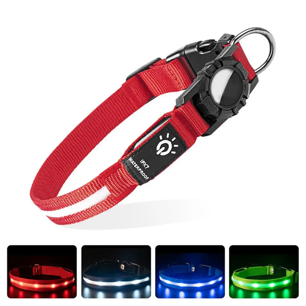 LED Dog Collar,USB Rechargeable,Light Up Dog Collar,Waterproof Glowing,Pet Safety Collar Night Walking,Dog Accessories Collar