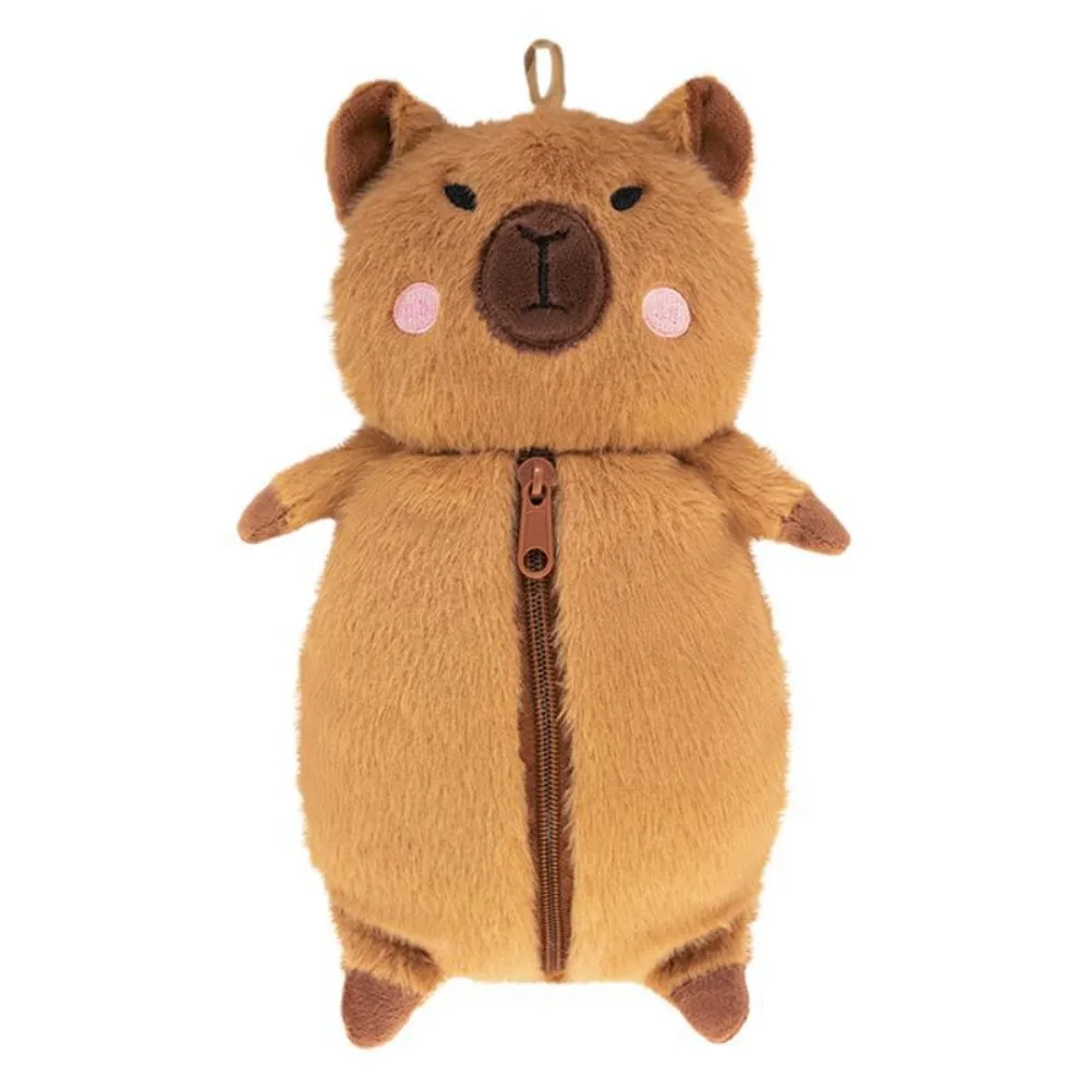 Cat Plush Capybara Pen Bag Multi Functional Large Capacity Kitty Stationery Bag Kawaii Portable Cartoon panda Pencil Case