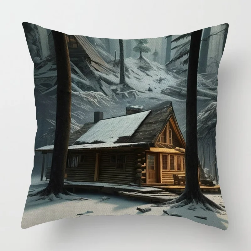 Cojín decorativo moderno para decoración del hogar, funda de almohada de 45x45, 40x40cm, 60x60cm, 45x45cm, 50x50cm, Feliz #6