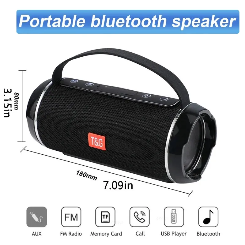 

Portable Caixa De Som Bluetooth Speaker Wireless Soundbar Subwoofer Radio FM Waterproof Sound Box Music Bocina Coluna Blootooth