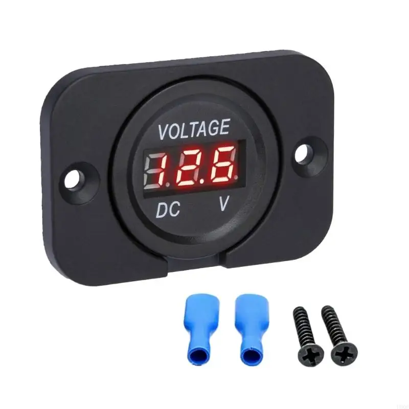 Universal 12V 24V Car Battery Meter LED Digital Voltmeter Panel For Cars RVs And Modified Vehicles New
