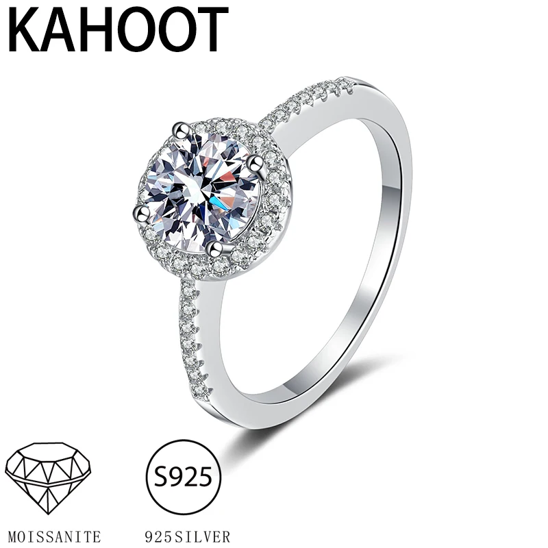 S925 silver moissanite ring, light and luxurious, suitable for engagement, proposal, matching dress, jewelry gift