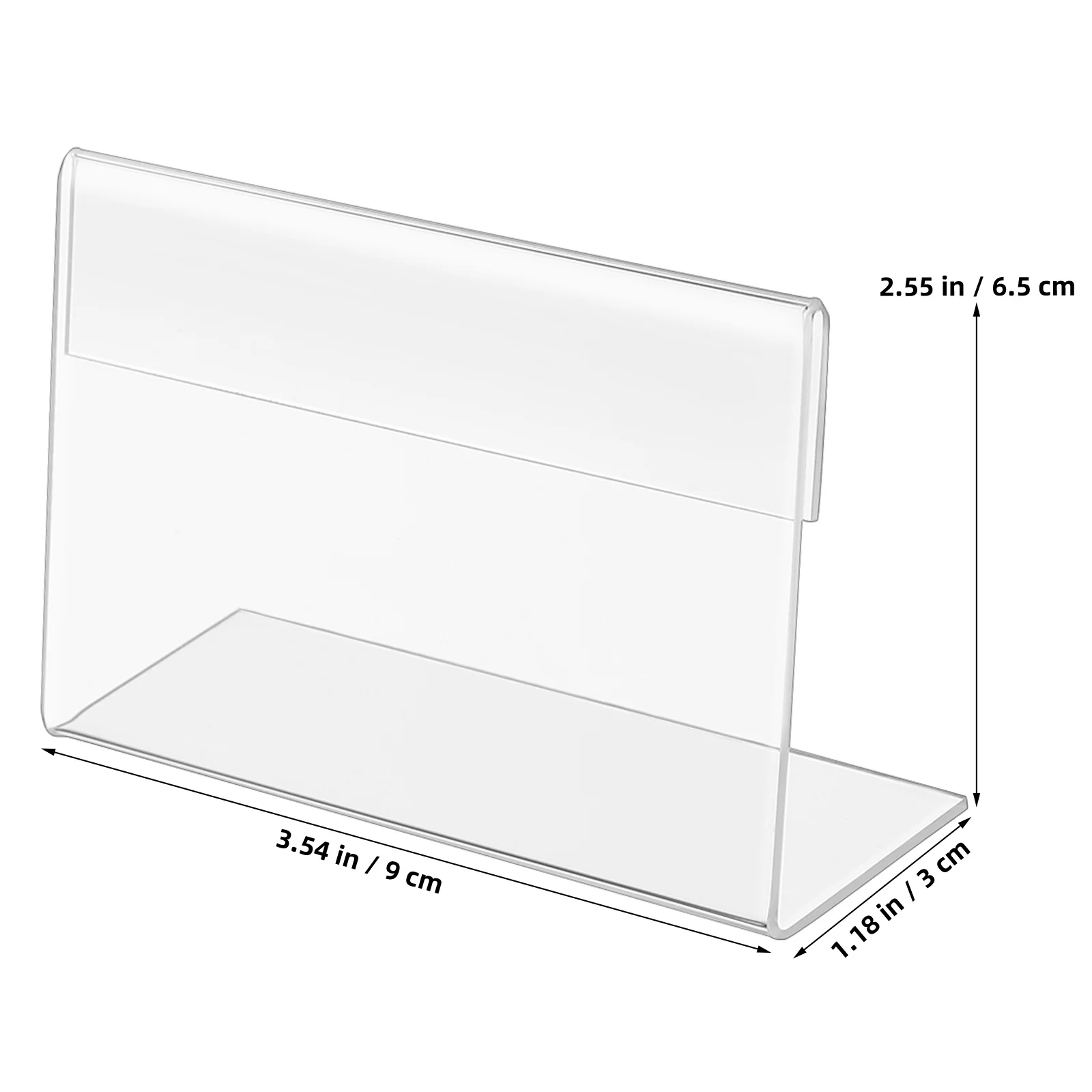 Supports de panneaux de Table pour cartes d'affichage, 30 pièces, supports transparents, panneaux alimentaires pour numéro de Buffet, plateau en acrylique