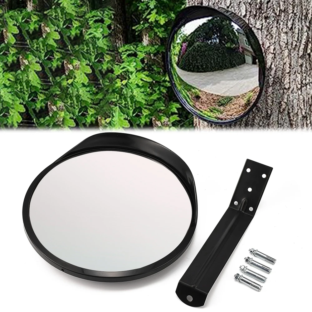 Acrylic Convex Mirror Security Car Traffic Road Garage Corner Mirror Adjustable Wide Angle View Mirror with Fixing Bracket