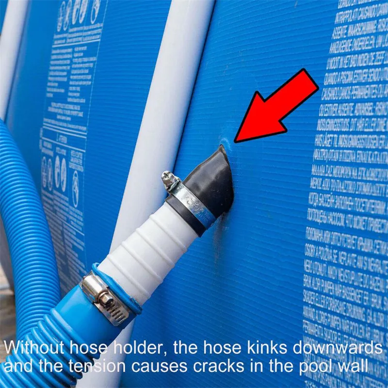 Il supporto per tubo per piscina supporta tubi da 30-38 mm per uscita tubo di terra Intex Bestway con fascetta per cavi piscinas bambini adulti