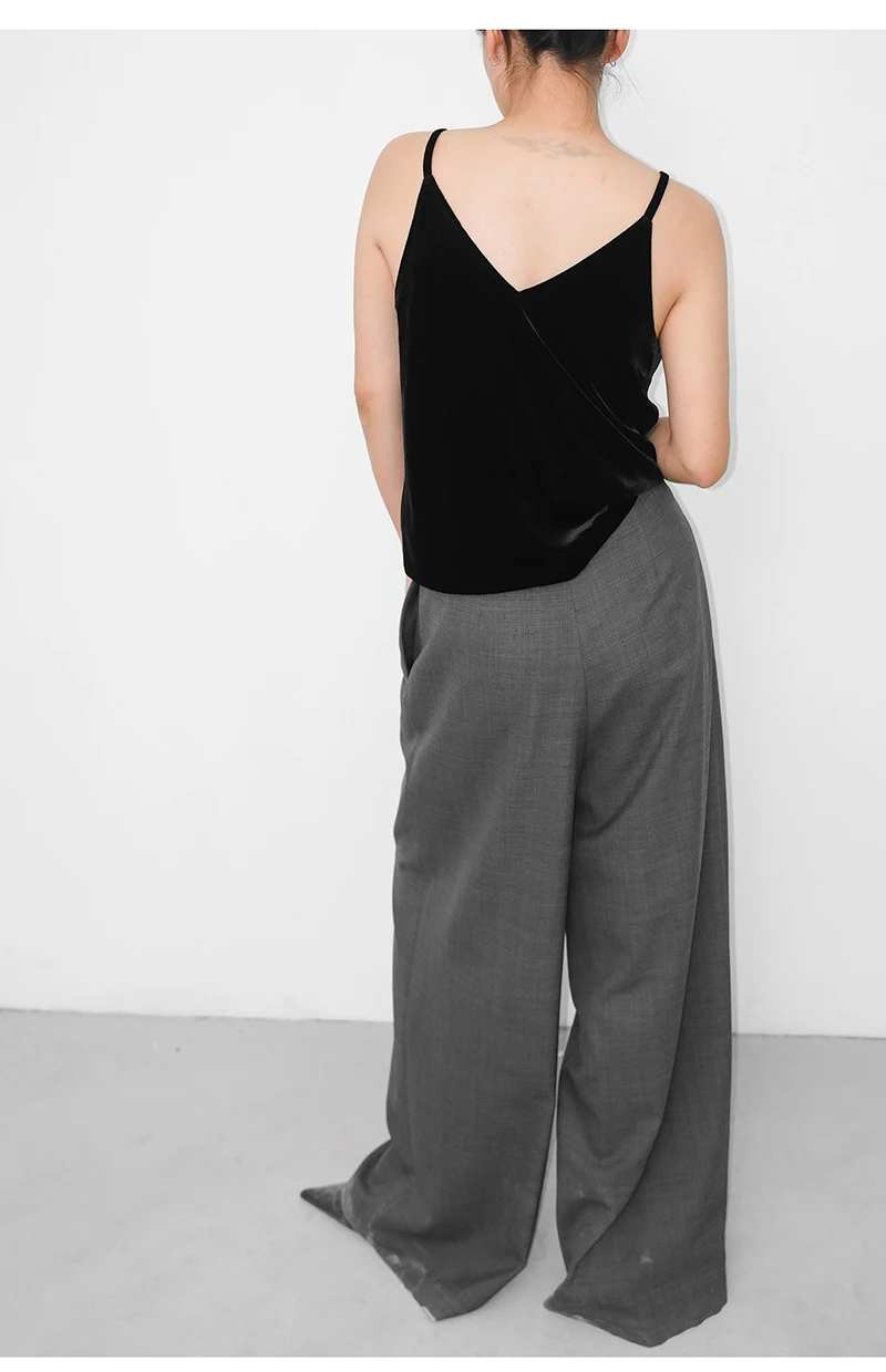High-end Silk Velvet Women's Blouse, Simple and Elegant Strapless Top, Comfortable and Cool Lightweight for Spring and Summer
