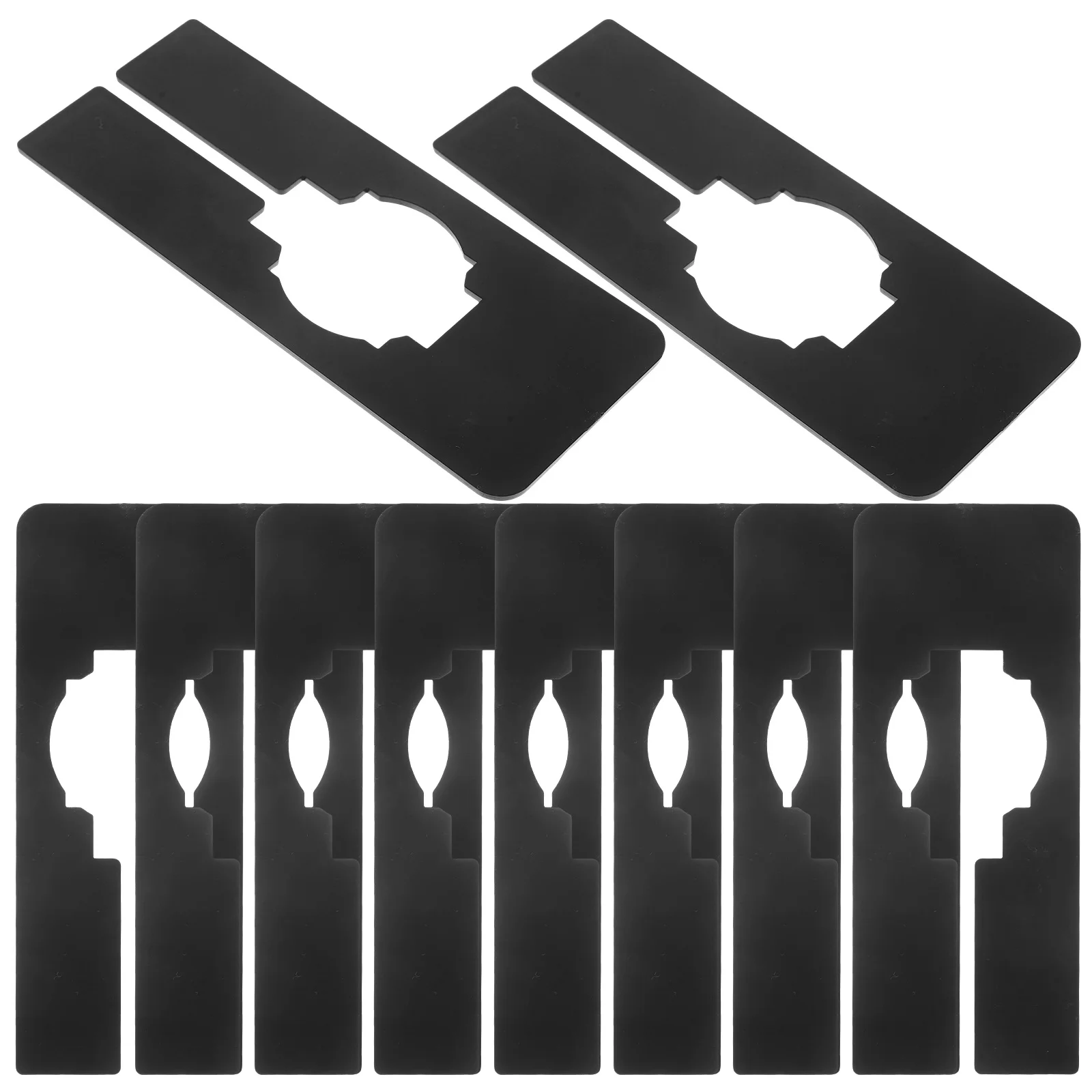 40 قطعة فواصل حجم الملابس فواصل خزانة بلاستيكية لتعليق الملابس خفيفة الوزن المحمولة السلس المنظمون للأرفف