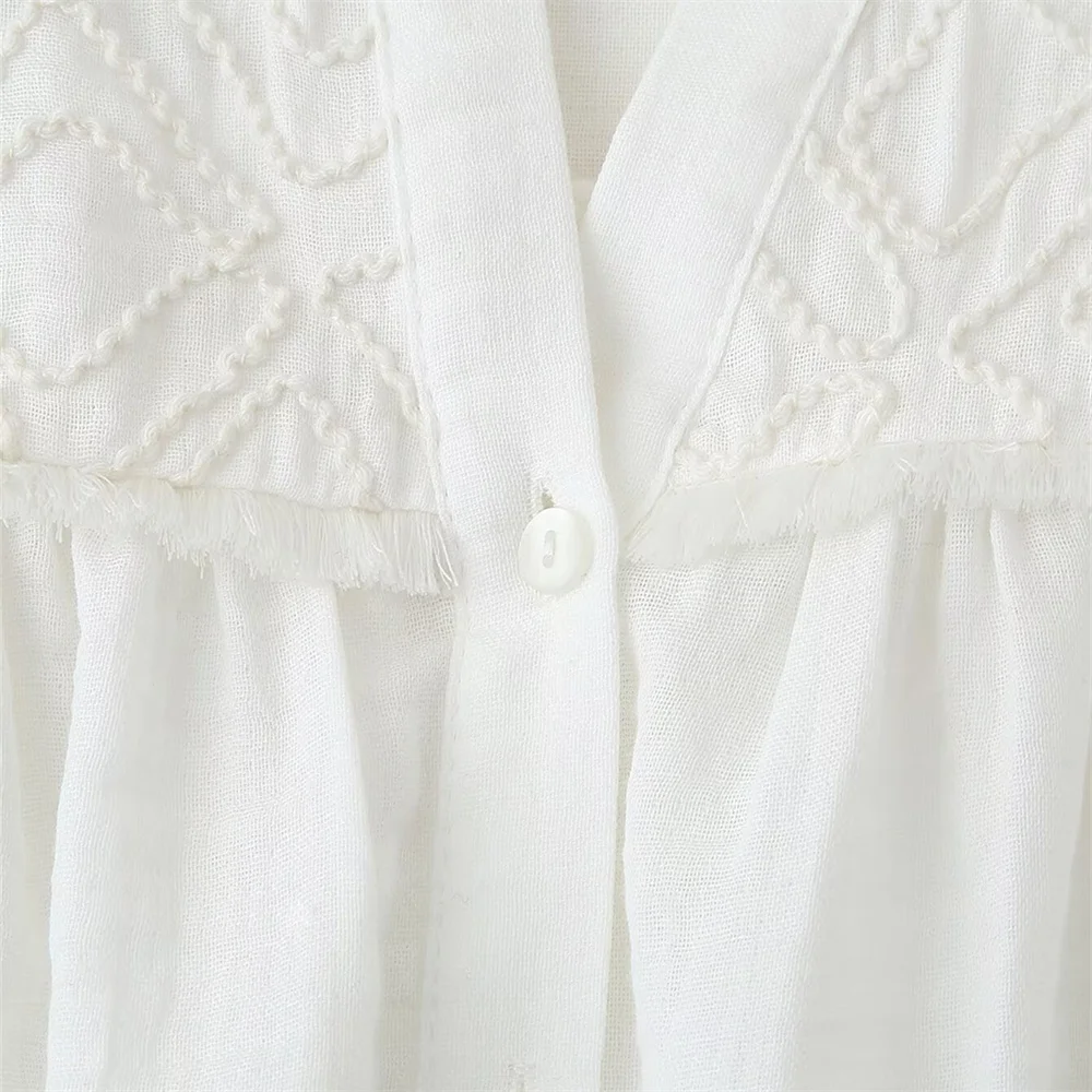 レディース春夏新作ファッションカジュアル万能Vネック長袖シングルブレストシャツジャケット