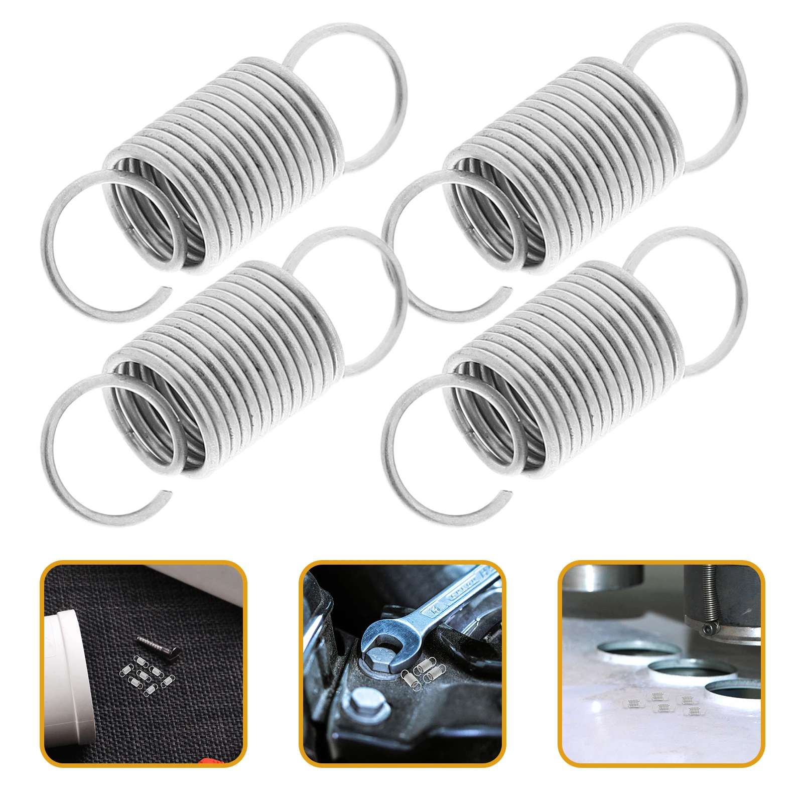 

20pcs Stainless Steel Heavy Duty Extension Springs For Hammock Chair Swing Hook Suspension Tool Double Hook Design High
