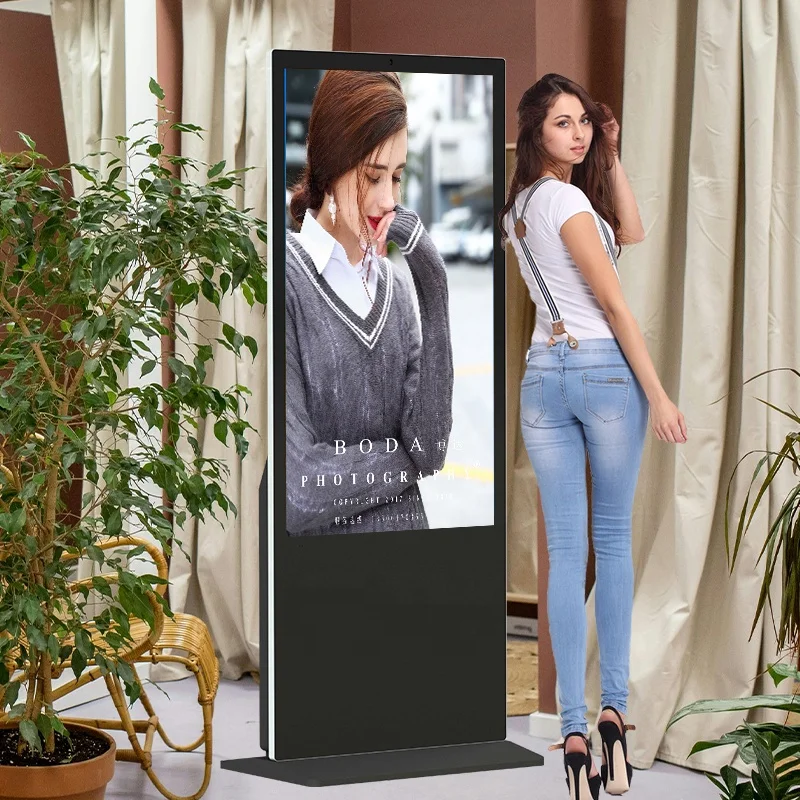 Integrated computer touch screen vending machine indoor floor bracket Win 10 or Android system LCD touch screen advertising