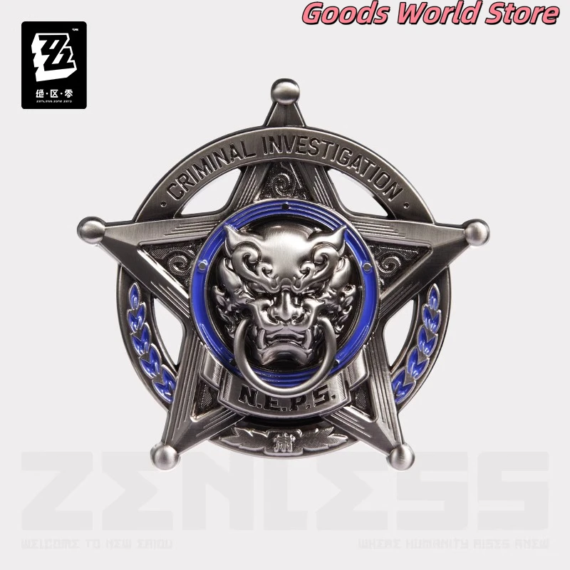 Original Zenless Zone Zero Badge Bangboo Criminal Investigation Sons of Calydon Hollow Special Operations Section 6 Badge Gifts