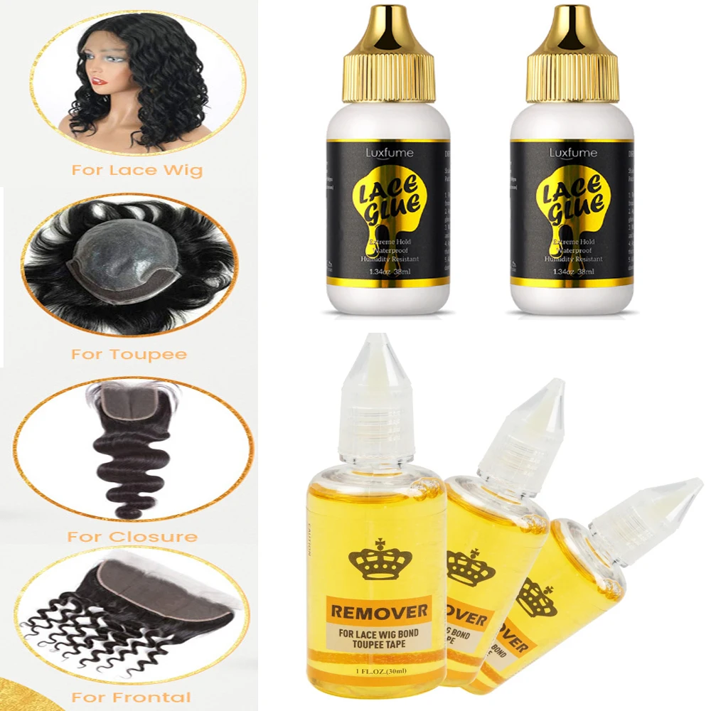 

Lace Front Wig Glue Extra Hold Waterproof Super Bonding Adhesive Glue For Wig lace glue Hair Styling Tools lace glue