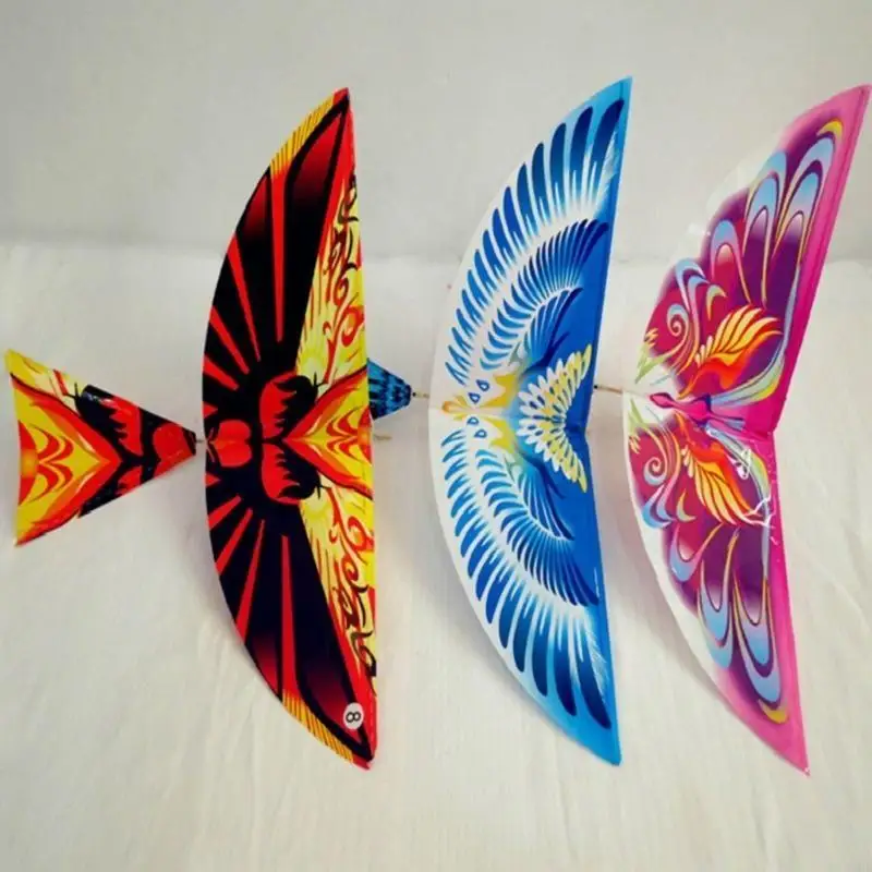 DIY BIRDS KITE Outdoor Toy gumka gumka zasilana ręcznie robione modele dla dzieci
