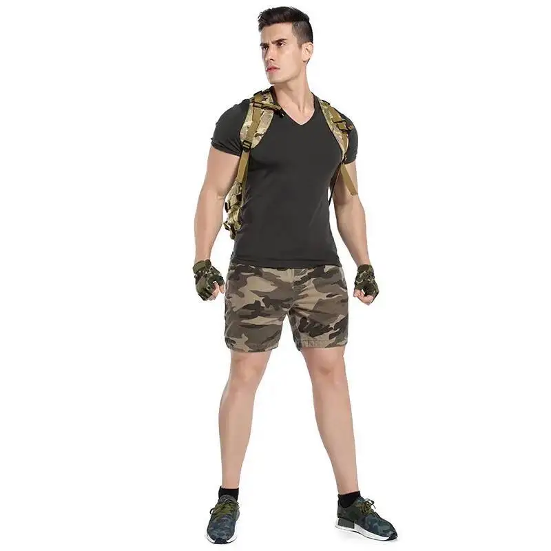 Pantalon Homme New Summer Camouflage Boardshorts Uomo S Casual Elastico Cotone Esercito Cargo Shorts Uomo Streetwear