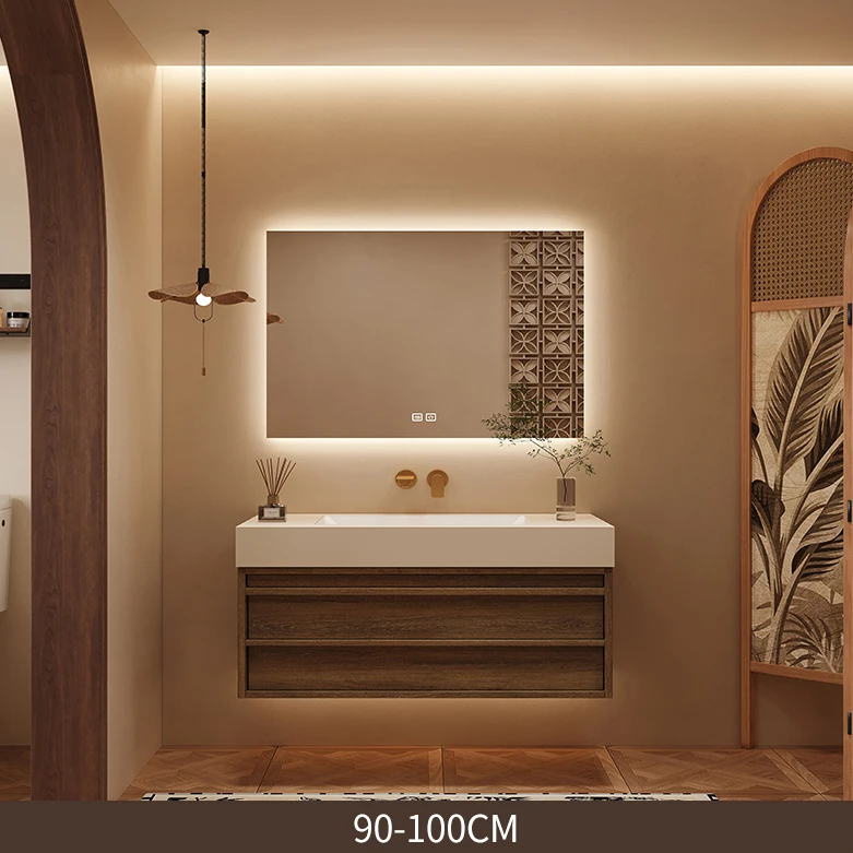72 MDF Modern Style Toilet Cabinet Countertop Bathroom Vanity Set, Sink Wall Hanging For Sale - view 4