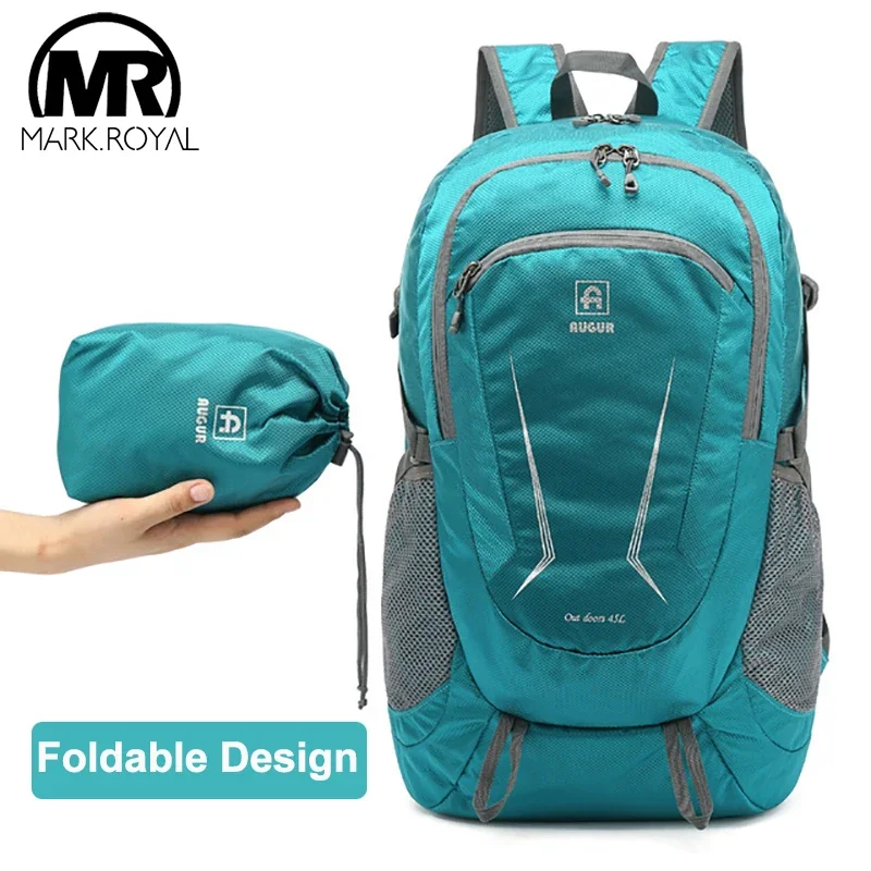 MARKROYAL Waterproof Climbing Bags Unsex Outdoor Backpack Foldable 45L Shopping Cycling Rucksack Travel Backpack Dropshipping