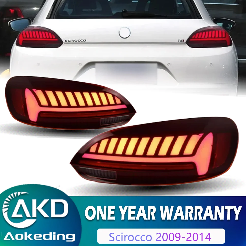 Taillight For VW Scirocco  LED Taillights 2009-2014 Tail Lamp Car Styling DRL Signal Projector Lens Auto Accessories Rear light