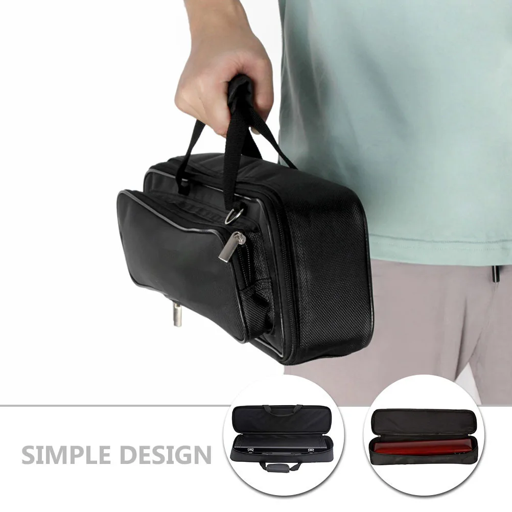 Oxford Cloth Flute Bag Thick Padded Portable Carrying Case Shoulder Strap Flute Storage Holder Compatible with 16 Hole 17 Hole