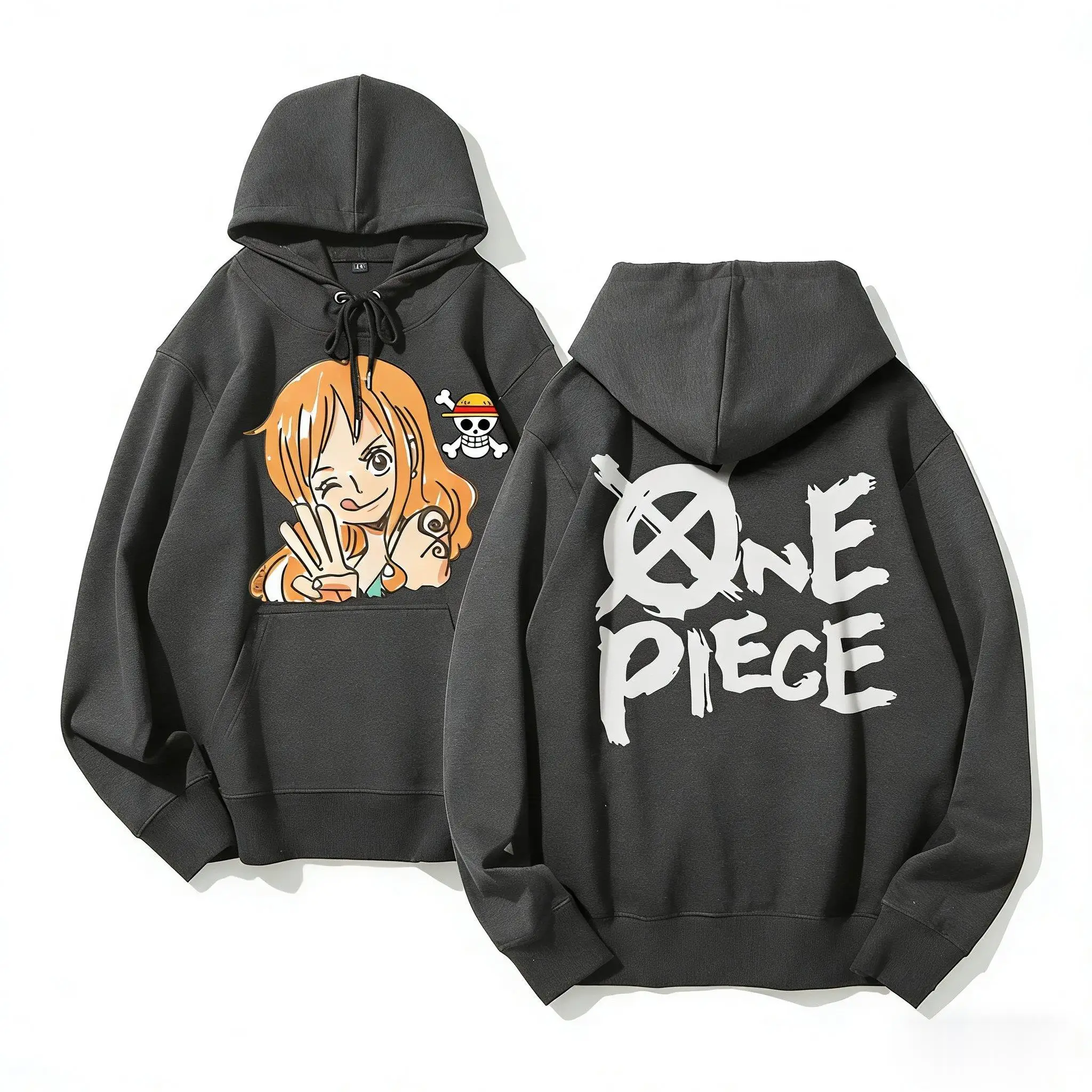 One Piece Nami Anime Hoodie Männer Frauen Pullover Sweatshirt Cosplay Streetwear Grafikdruck Casual Tops 2026 Winterjacke Y2k
