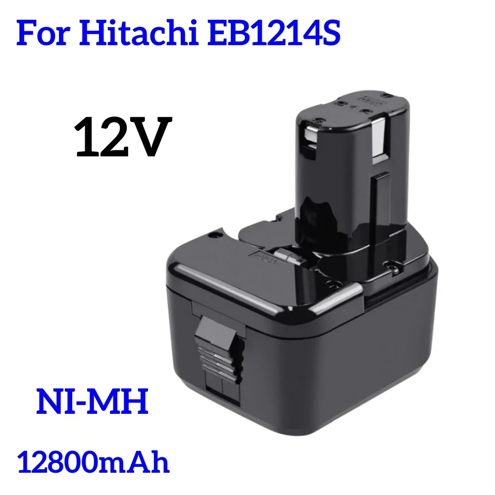 Ni-CD 12V 12.8Ah Cordless Power tool Replacement Battery for Hitachi EB1214S EB1214L EB1230HL EB1230R EB1230X EB1233X