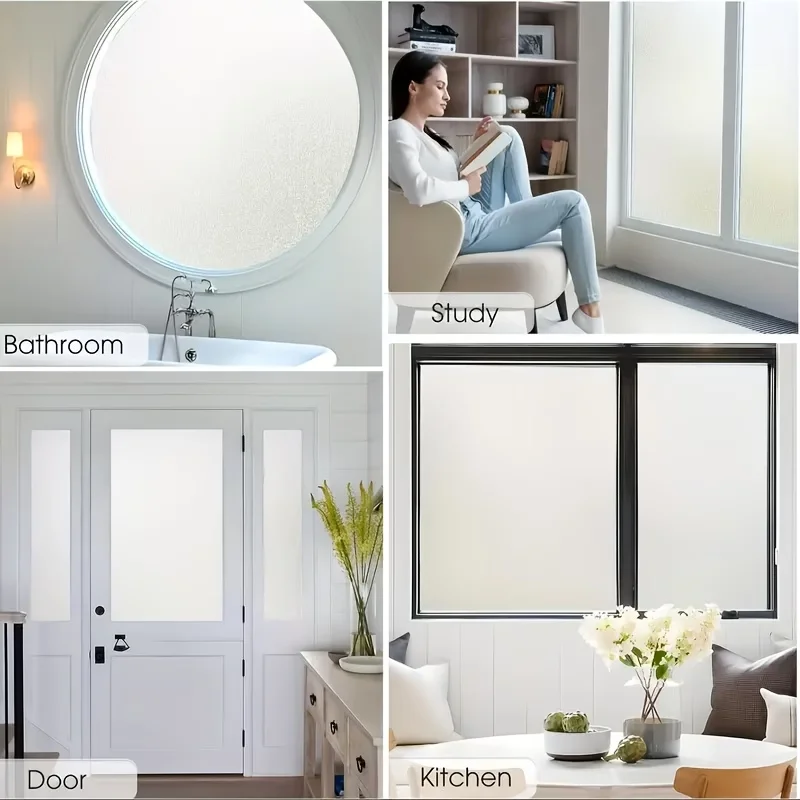 Frosted Opaque Sun-Proof Window Sticker Heat-Insulating And Static-Resistant Glass Sticker Light-Blocking Bathroom Glass Film. - view 6