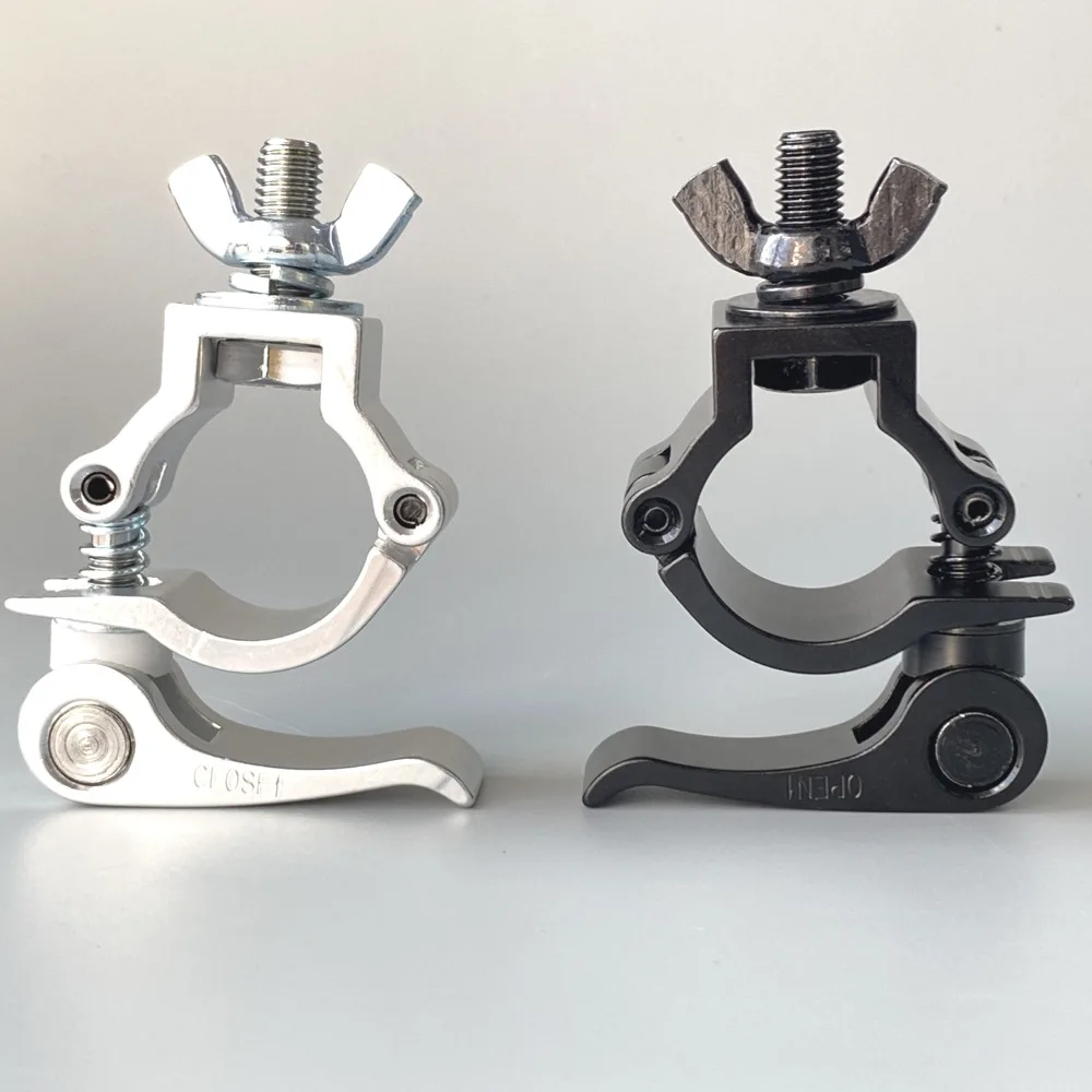 Quick Release Clamp Truss Lighting Mount Clamps Aluminum Truss Hook 360 Degrees Clamps For DJ LED Moving Head Stage Accessories