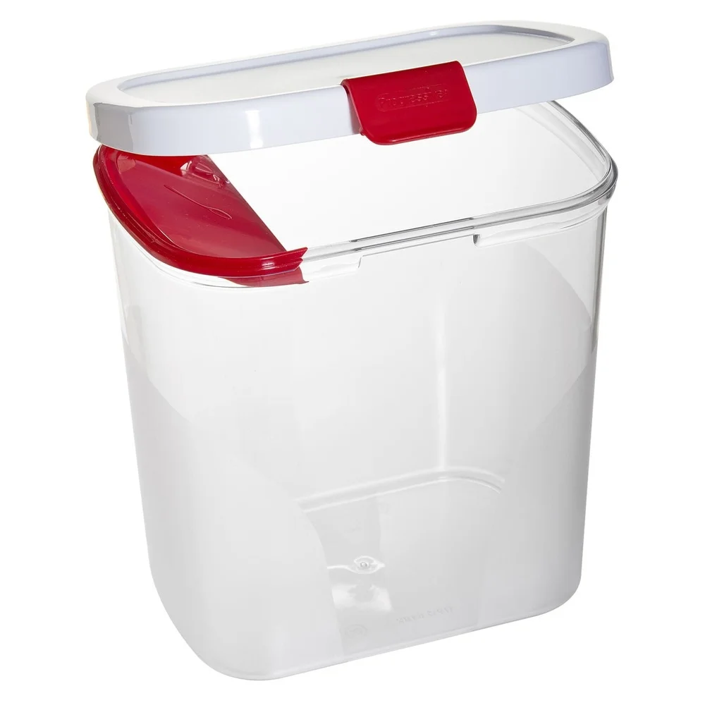 

Airtight Flour Keeper 3.8 Quart Plastic Storage Container with Built-in Leveler Baking Sugar Organization Kitchen Use