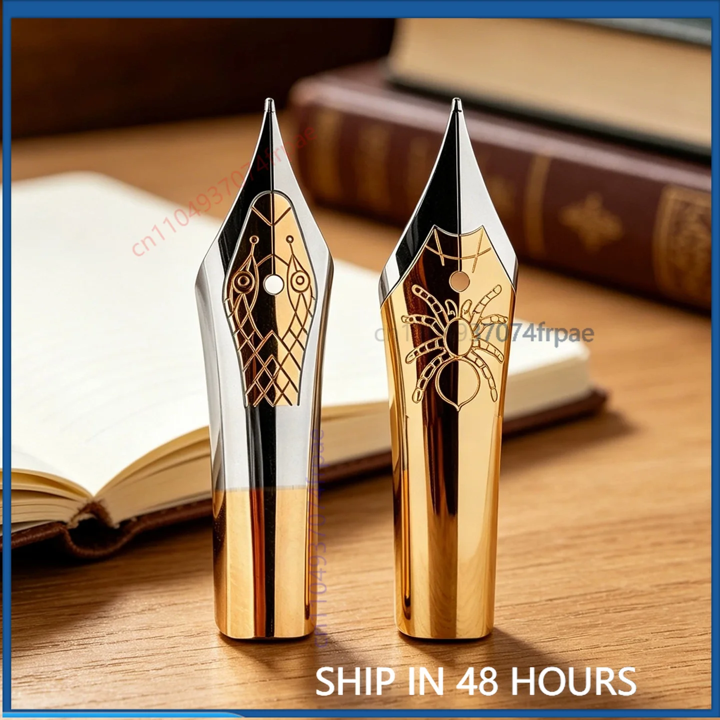 For MAJOHN No.5 #26 Pen Nib Set Fit RS1 RS2 F9 Interchangeable With SCHMIDT No.5 Fountain Pen Nib Assembly（4pcs）