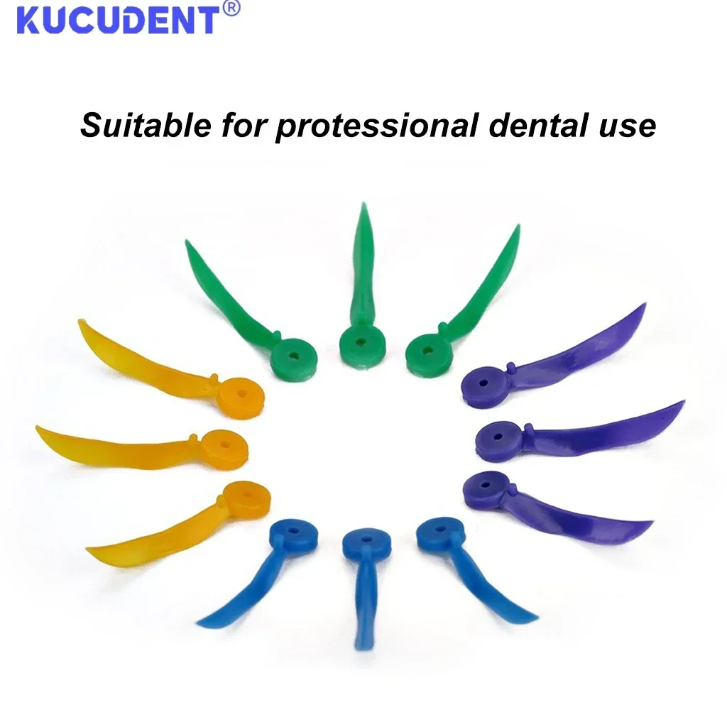 200Pcs/Pack Dental Disposable Wedges Tooth Gap with Circular Hole 4 Sizes Medical Plastic Oral Care Tools for Dentistry Lab
