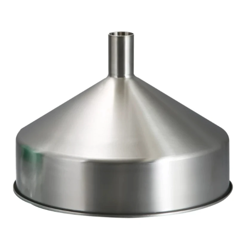 304 Stainless Steel Funnel Filling Machine 40cm Large Capacity Hopper Feeding Blanking Device for Food Processing Industrial