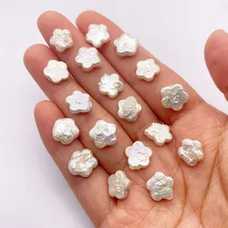 Plum Blossom Shape Beads 10-11mm Natural Freshwater Pearls Loose Beads Diy Jewelry Making Necklace Pendant Earrings Accessories