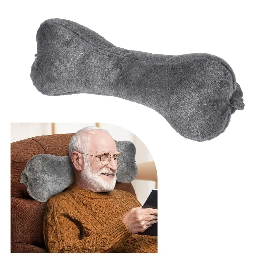 Versatile Recliner Headrest Pillow Curved Profile Adjustable Strap Neck Support Pillow Ergonomic PP Cotton Waist Support Pillow