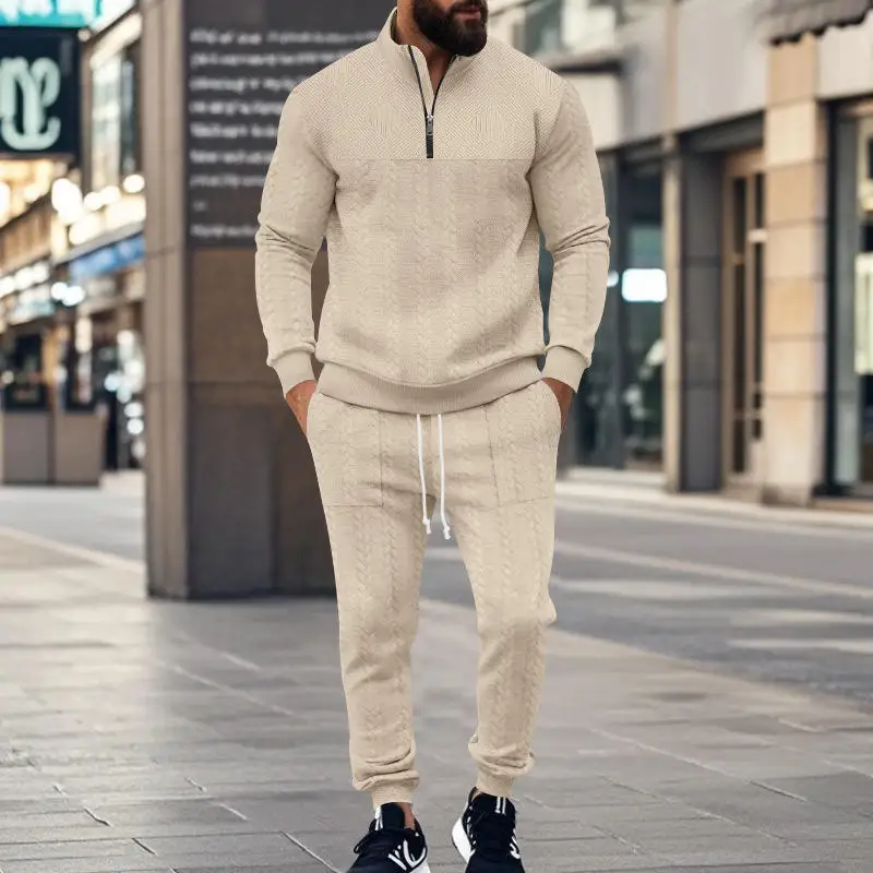 

Men's 2-Piece Set Hoodie Embroidered Street Fashion Casual Sports Wear Outfit Autumn Winter Long Sleeve Long Pants