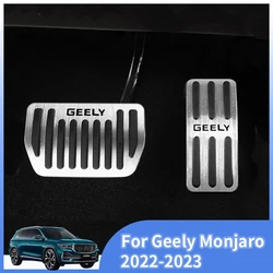 Car Gas Fuel Brake Pedal Accelerator Non-Drilling Cover Pad Case Rest Frame For Geely Manjaro Monjaro Xingyue L KX11 2022 2023